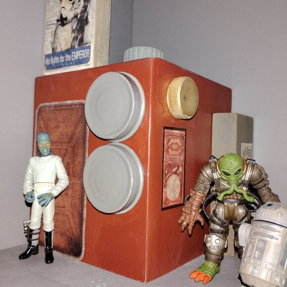 Custom star wars vintage collection style Red building playset diorama 3.75 inch